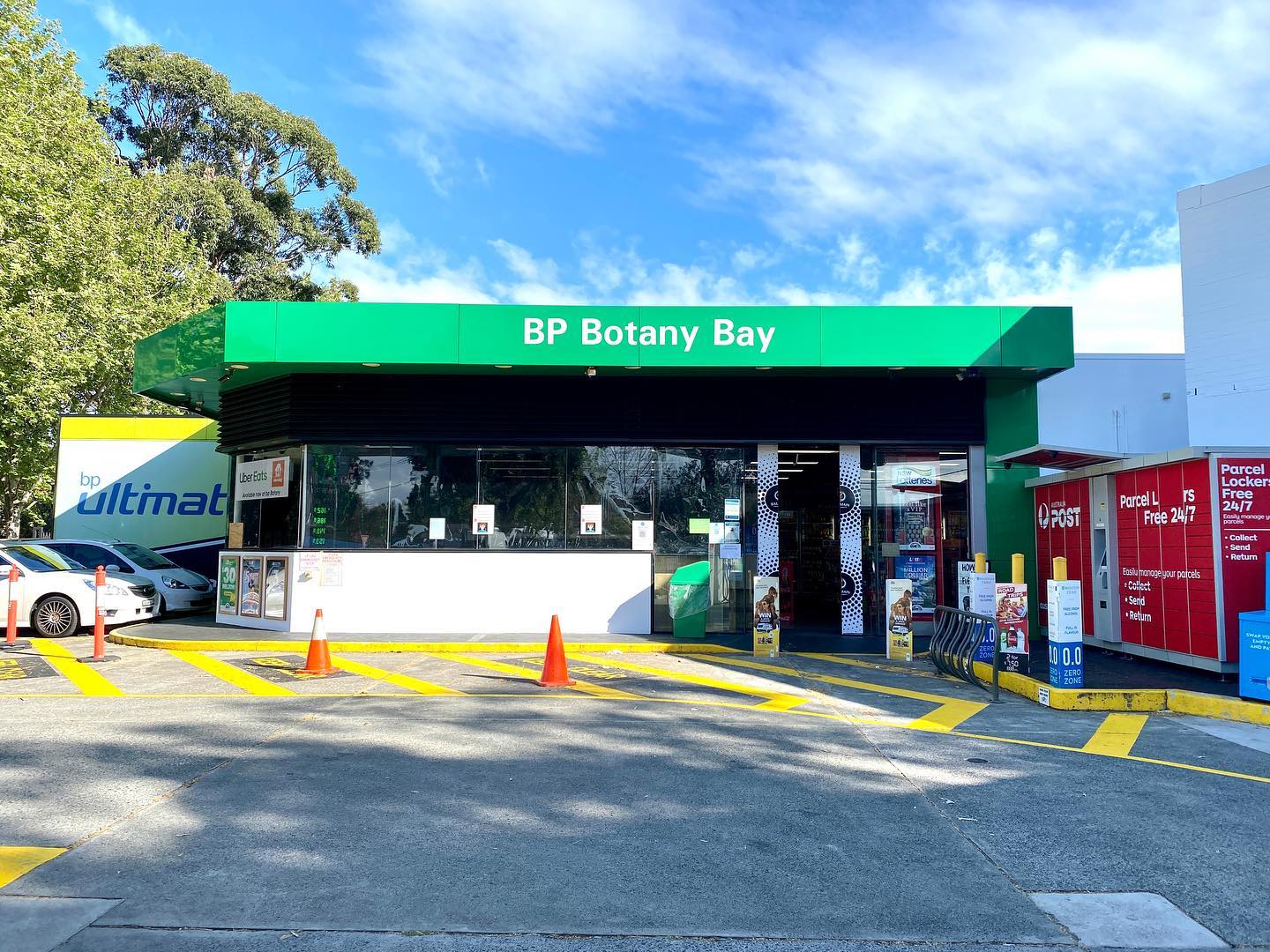 Commercial service station exterior painting project